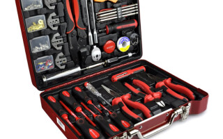 Universal tool kit for electrician - assembling electrician suitcase