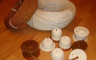 Making an open retro wiring with their own hands