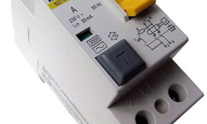 Wiring diagram RCDs and circuit breakers in the switchboard