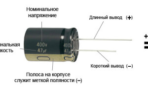 How to determine the polarity of electrolytic capacitors, where is the plus and minus?