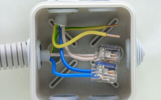 How do you connect the wires in a junction box?