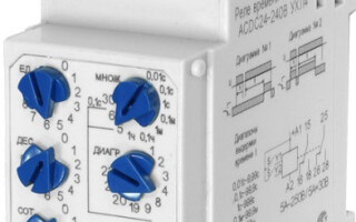 Principal types and principle of operation of time relays