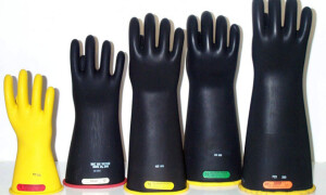 How do you test dielectric gloves?