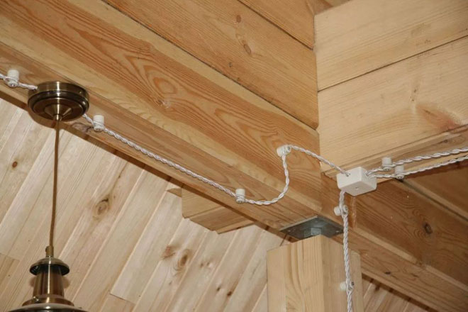 Wiring a wooden house with your own hands - step by step instructions