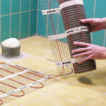 How to install infrared underfloor heating under the tiles?