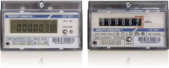 Overview of single-phase electric meter Energomera SE 101
