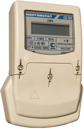 Single-phase electricity meter Energomera CE 101 Overview