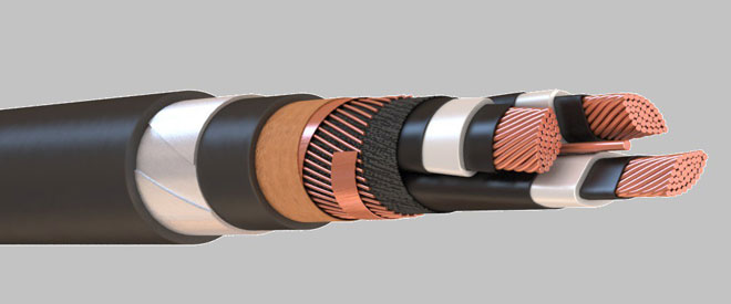 What is a power electrical cable and what is it made of?