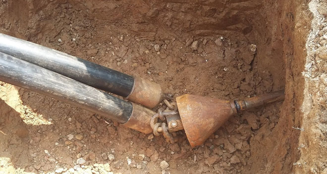 How to lay power cable in the ground