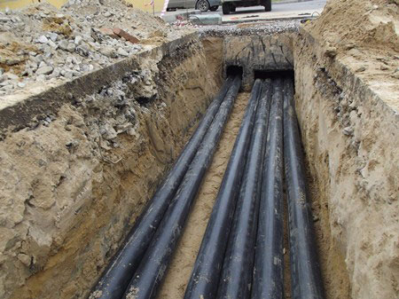 How to lay power cable in the ground