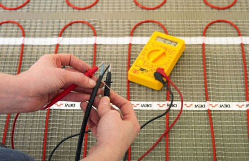 How to connect an electric underfloor heating - connection diagram