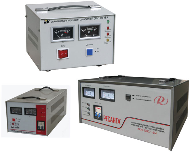 What types and types of home voltage stabilizers are there?