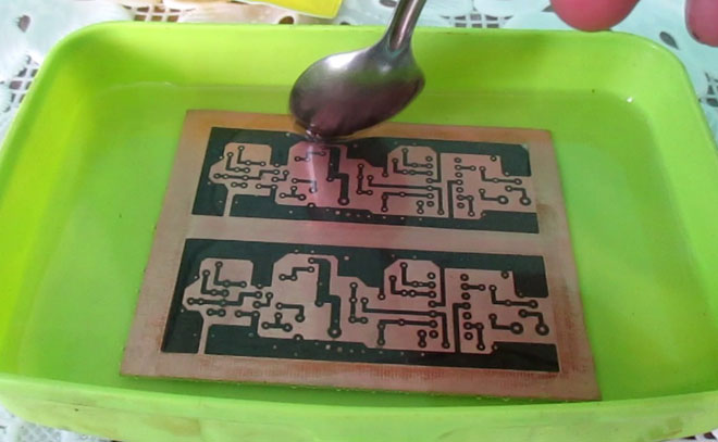 How to make an electronic circuit board at home?