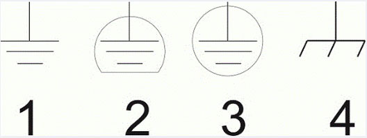 How are elements in electrical diagrams labeled?