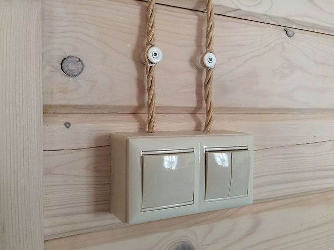 Wiring a wooden house with their own hands - step by step instructions