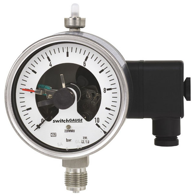 What is an electric contact pressure gauge, purpose, principle of operation, connection diagram and review of popular models
