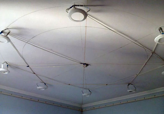 Installation of spotlights in a suspended ceiling - wiring diagrams, calculation of the number of lamps