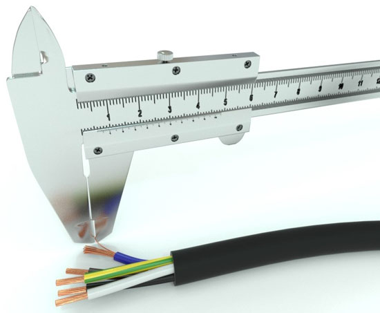 Determining cross sectional area of a conductor by its diameter