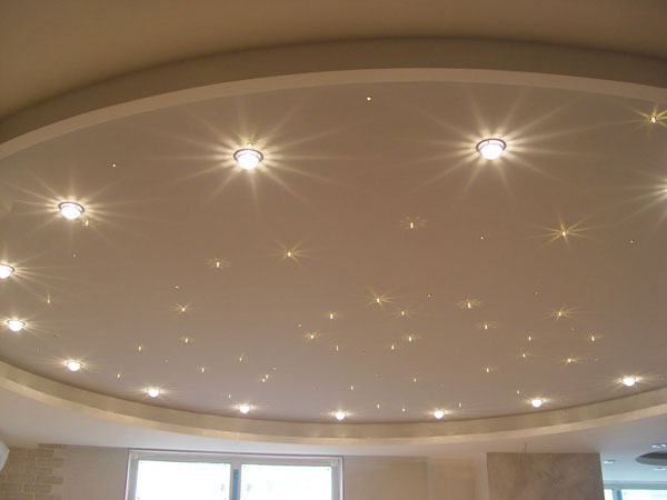 How to position the correct spotlights on the suspended ceiling