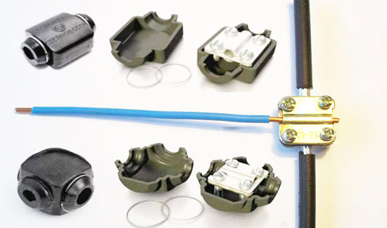 Ways of connecting cables to different conductors
