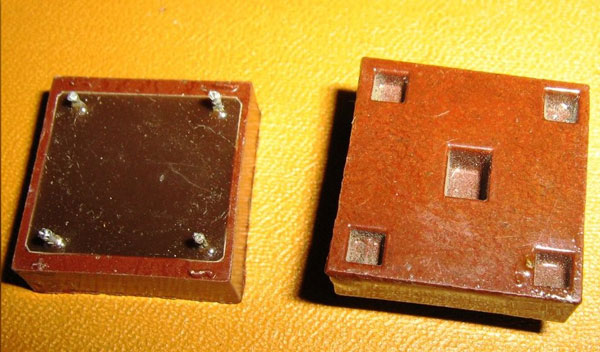 Diode assembly with a KC405 diode bridge. 