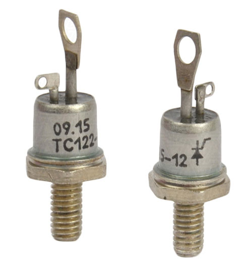 Appearance of thyristor symmetrical low-frequency pin design TS122-25-12. 