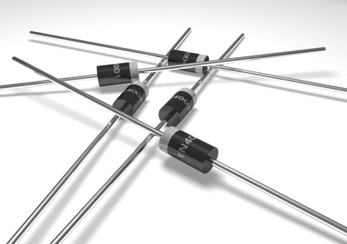 Appearance of diodes series 1N4001-1N4007