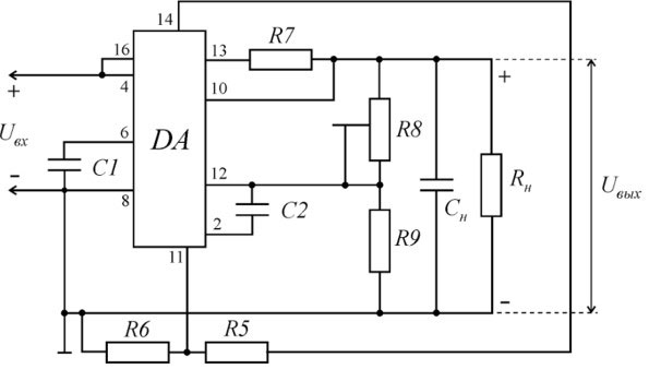 Connection diagram of K142EN1, K142EN2. 