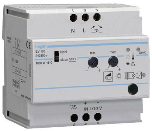 Dimmer of modular design. 