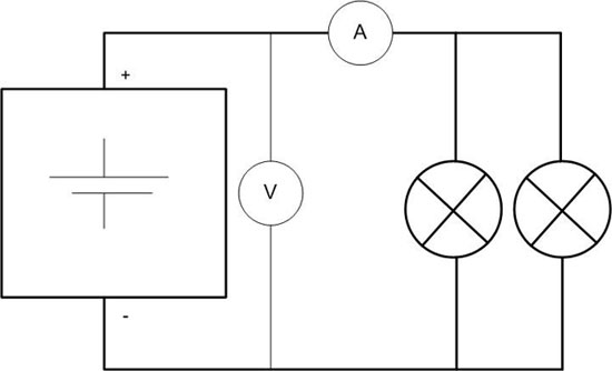 Battery capacity measurement circuit. 