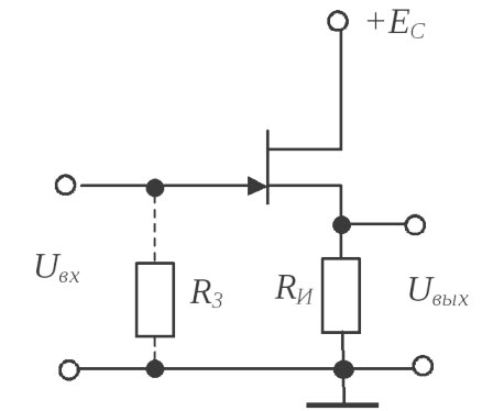 Scheme for the inclusion of a common drain field effect transistor. 