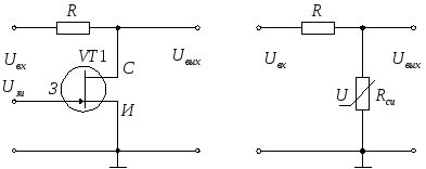 Using field effect transistors as controlled resistors. 