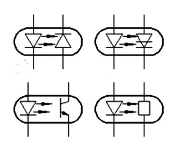Optocoupler circuit diagram. 